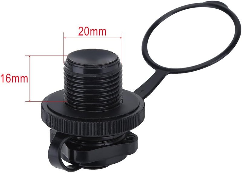 woobles Inflatable Boat Valve, Replacement Screw Air Valve for Rubber Inflatable Boat Inflatable Boat (2 Pcs) - Image 4